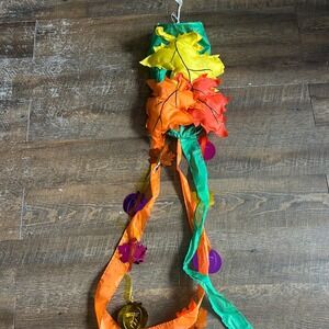 JND Design Fall Windsock 3D Leaves Metallic Sequins Autumn Outdoor Decor 2005